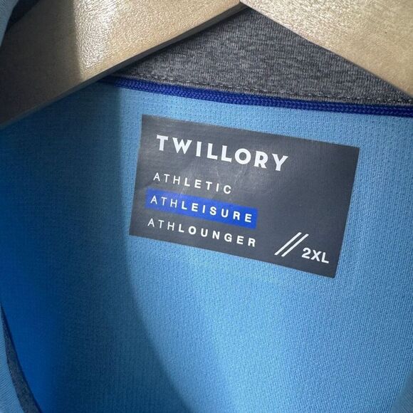 Twillory Shirt Mens 2XL Sky Blue Button Down Athletic Athleisure Performance - Picture 8 of 8